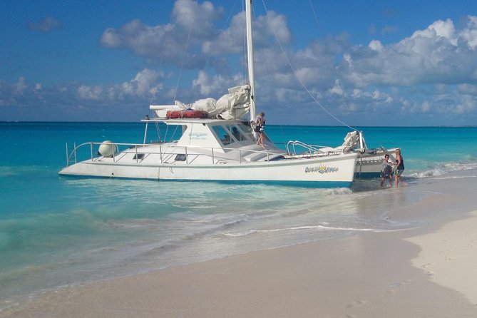 2 Hour Private Sunset Catamaran Sailing Charter from Grace Bay, Providenciales - Grace Bay views and the uninhabited cays