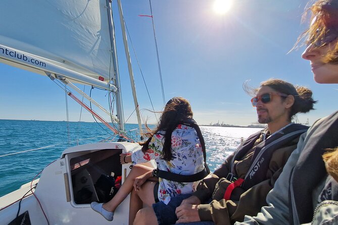 2 hour Sailing Experience on J80 Racing Yacht in Barcelona - Leaving Moll de la Marina for the Mediterranean