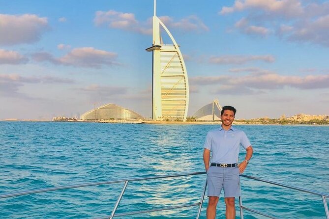 2 Hours Dubai Marina 50ft Private Luxury Yacht Sightseeing Tour - The return past Dubai Harbour and Skydive Dubai