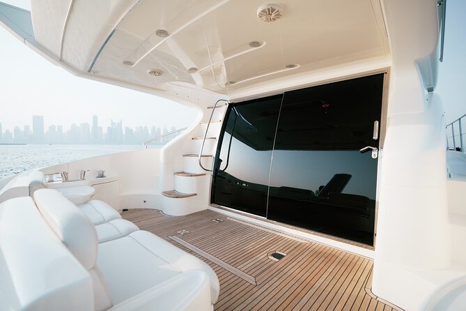 2 hours Dubai private luxury yacht 55ft tour - Crew service and the feel onboard