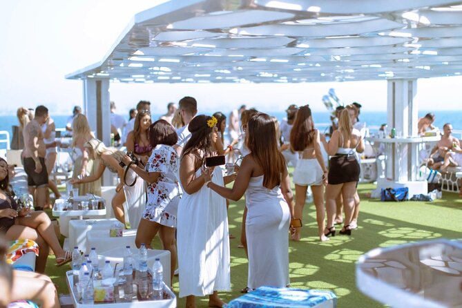 3-Hour Lotus Mega Yacht Dinner Cruise Dubai with Transfers - The yacht experience: pool, lounge, and open views