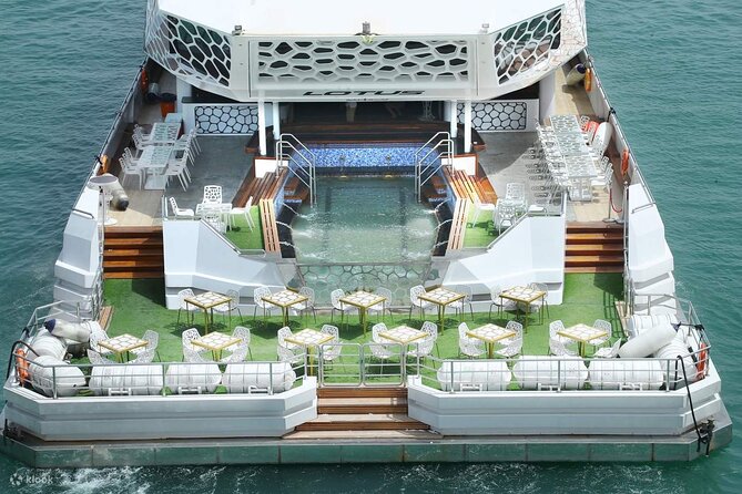 3-Hour Lotus Mega Yacht Dinner Cruise Dubai with Transfers - Bluewaters Island and the first waterfront views