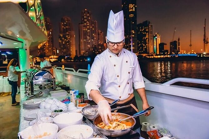 3-Hour Lotus Mega Yacht Dinner Experience in Dubai Marina - A three-hour route through Dubai’s best-known waterfront sights