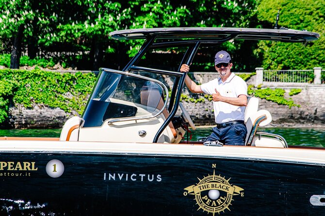 3H Guided Cruise Stop Bellagio Tender yacht Invictus 9 Pax - A swim on the Lecco branch