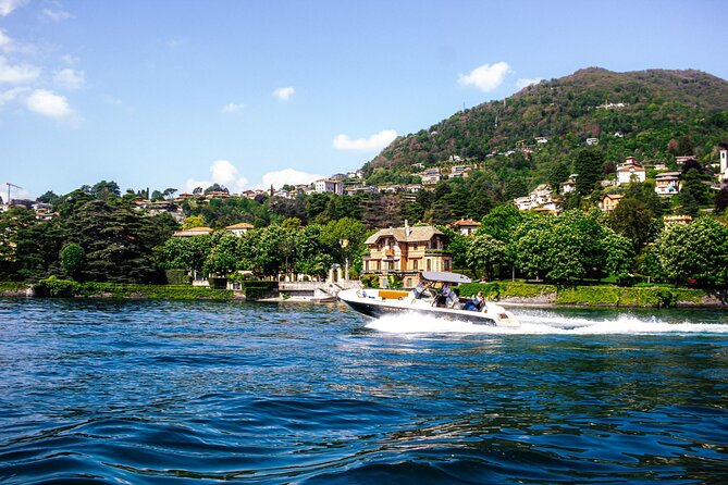 4H Como Lake Cruise drop of Bellagio and Varenna on Tender Yacht - Nesso, the Orrido, and the return to Como