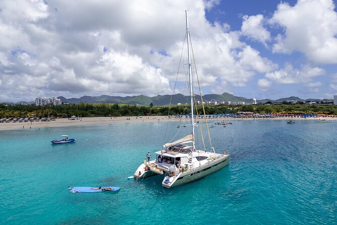 5 Hour Luxury Catamaran Day Sail in Sint Maarten on The Phoenix - Mullet Bay or Simpson Bay for swimming