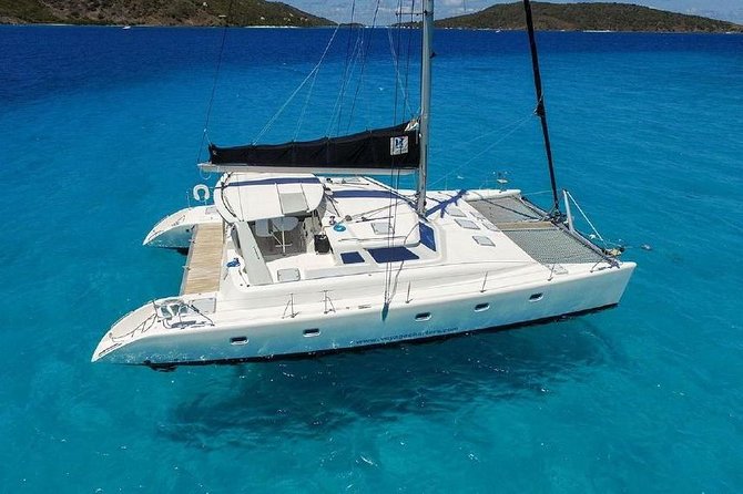 50' Luxury Yacht. Private Full or Half Day Catamaran Snorkel, & Beach Experience - St. Thomas stops: reefs, beaches, and easy swimming