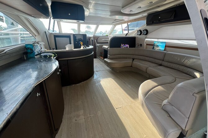 50ft Miller Blue | Miami Yacht Rental | 3 to 6 Hours | 13 Ppl - Miami Marine Stadium from the water