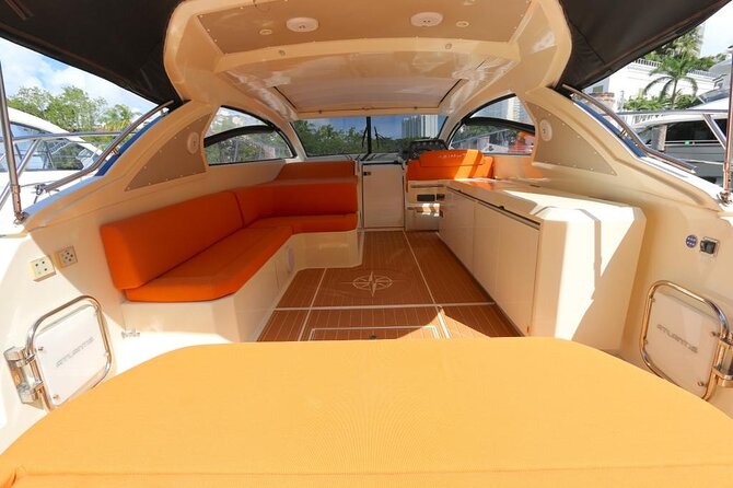 52' Azimut Yacht Charter - Downtown Miami from the bay