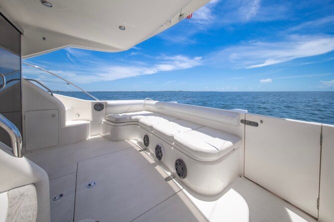 55ft + FREE HOUR Miami Yacht Rental 3 to 6 Hours 13 People - Miami Marine Stadium and waterfront views