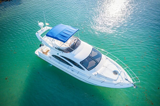 5H 42' Azimut Yacht All-Inclusive from Tulum & Playa del Carmen. - Leaving Puerto Aventuras on a private Azimut