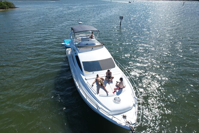 65ft Yacht Charter in Miami - Swimming, paddle boards, and floating time