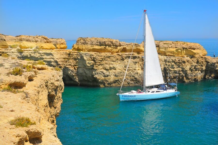 Albufeira: 3-Hour Yacht Daytime/Sunset Cruise to Benagil - What you see near Galé and Benagil