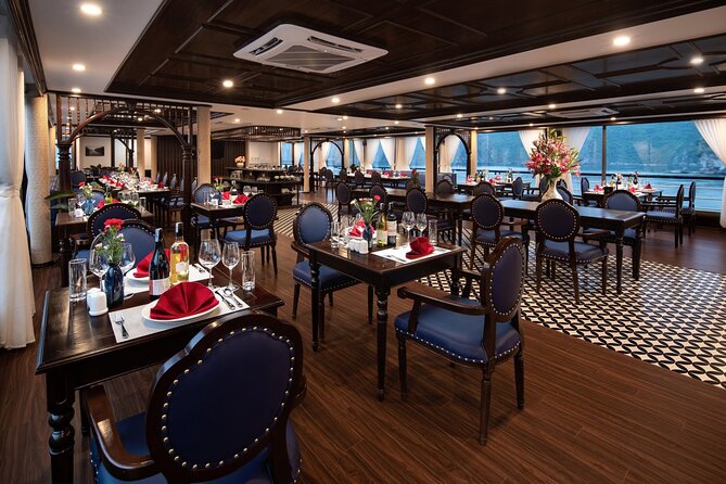 All-Inclusive 2 Day/1 Night Halong Luxury Cruise, Meals, Cave, Kayaking,Swimming - Evening on the boat