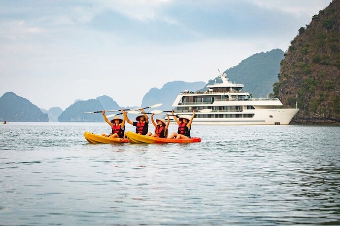 ALL Inclusive: Halong Bay Overnight Luxury Cruise Collection - Evening cooking, squid fishing, and time on deck
