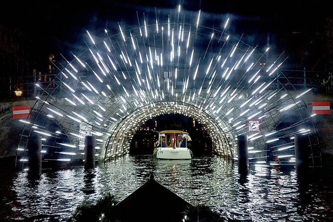 Amsterdam Light Festival: Canal Cruise + Snack & Unlimited Drinks - The plastic windows are the biggest practical issue