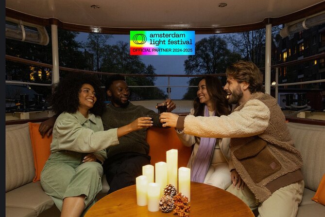 Amsterdam Light Festival: Cruise Unlimited Drinks & Bite option - Amsterdam’s Light Festival from the canal