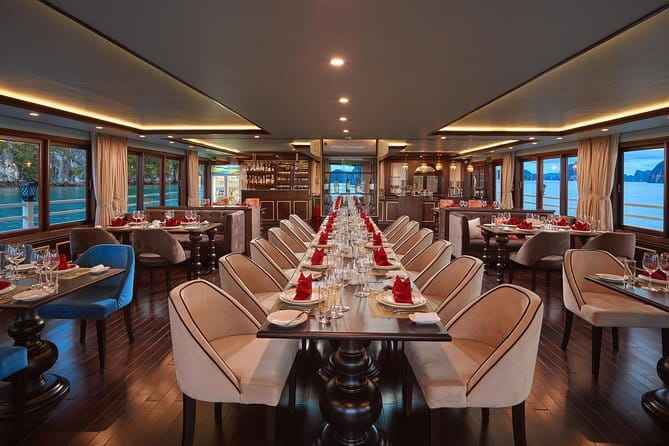 Athena Luxury Cruise in Halong Bay with Meals,Balcony Room & Cave - From Hanoi Old Quarter to the harbour