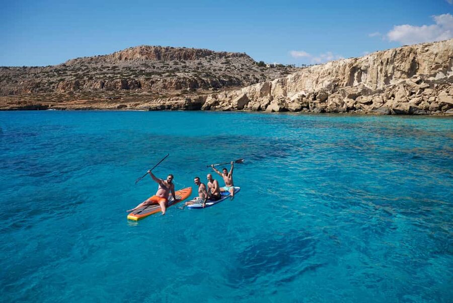Ayia Napa: Luxury Catamaran Cruise with Lunch & Drinks - The long stop at Blue Lagoon