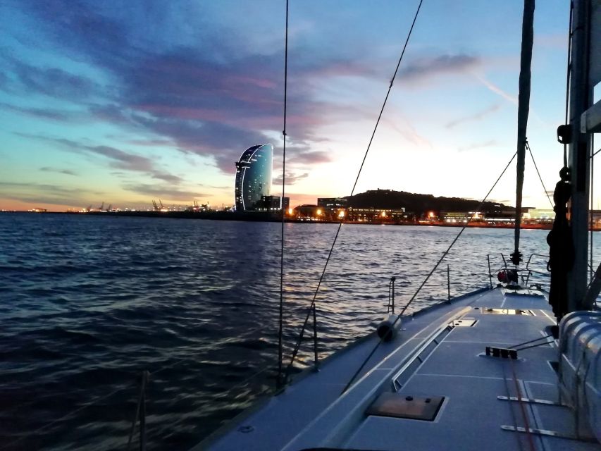 Barcelona: Luxury Private Sunset Yacht Cruise - Leaving Port Olímpic with cava in hand