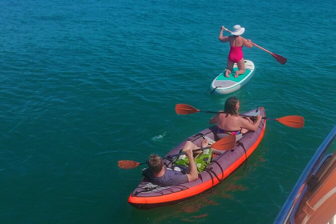 Benagil private yacht from lagos with drinks, tapas, paddle boards and kayak - What the $1,451.16 price means