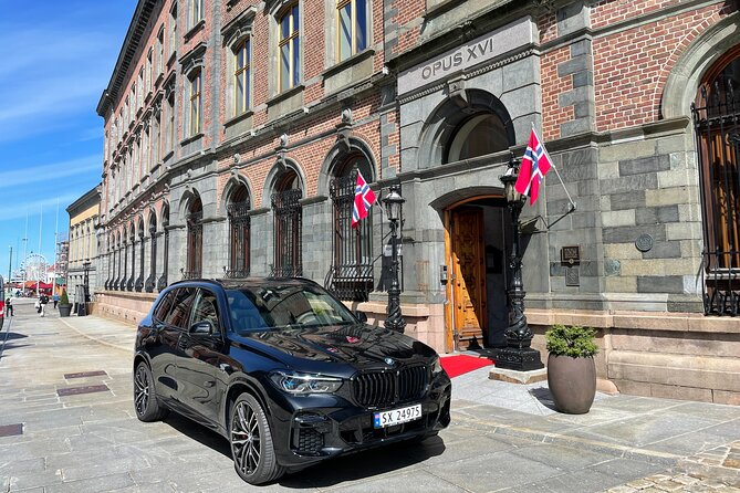 Bergen to Hardangerfjord VIP car + private yacht Fjord cruise - Fossen Bratte, the first waterfall stop