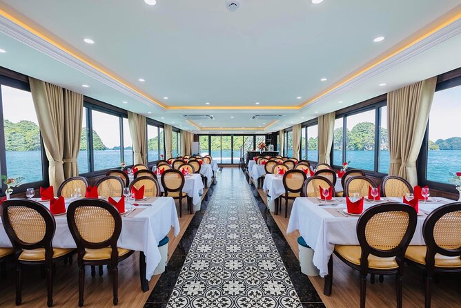 Best Halong Bay Tour One Day On Luxury Cruise 6 Hours Cruising - Ti Top Island: swim or climb