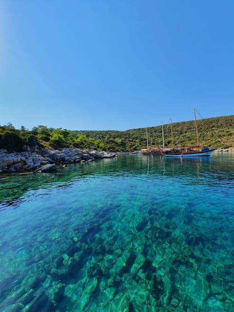 Bodrum: Private Motoryacht Tour with swimming stops & lunch - Aquarius Bay: the longest stop and lunch setting