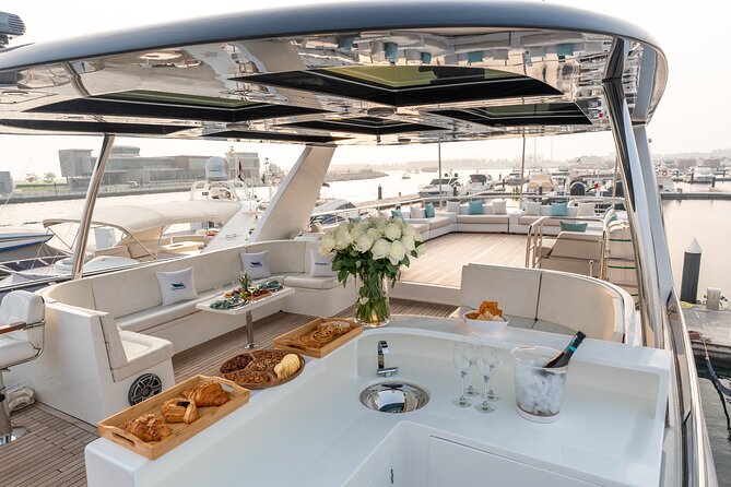 Book 3hr Luxury Yacht Rental Dubai - Get 1hr Free - The Burj Al Arab photo stop without getting off