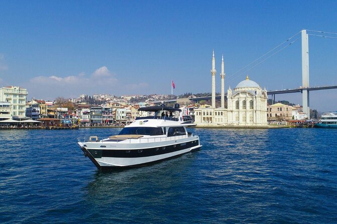 Bosphorus Night Cruise on the Luxury Yacht - Fatih Sultan Mehmet Bridge and the Asian shore
