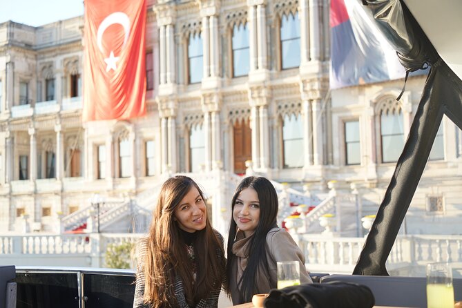 Bosphorus Sunset Cruise on Luxury Yacht with Transfers - Ortaköy Mosque and the first bridge between continents