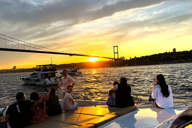 Bosphorus Sunset Yacht Cruise with Snacks and Live Guide - Galata Tower from the water