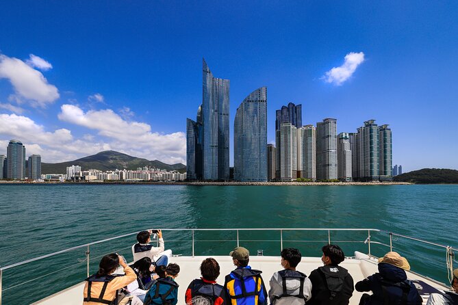 Busan Bliss: Panoramic Yacht & Urban Exploration with Sky Capsule - Busan from the water at Yacht Bay