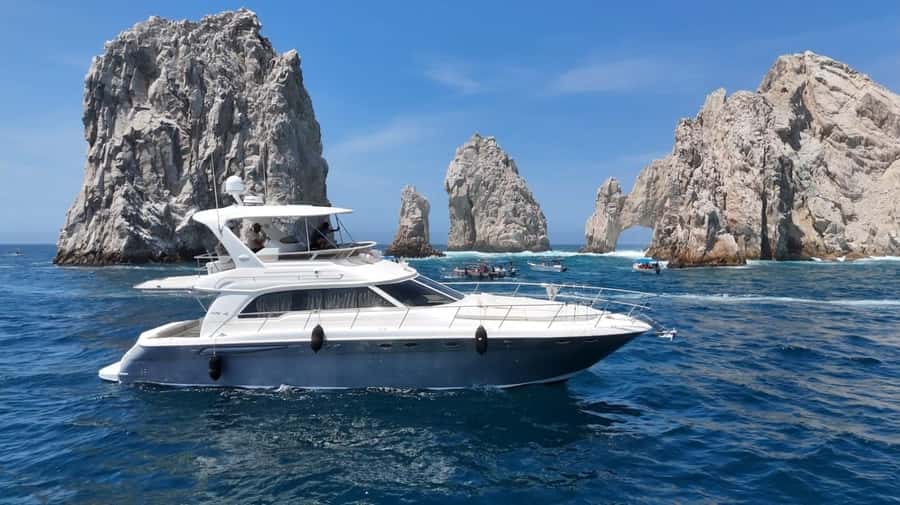 Cabo: Private Yacht Tour, Water Activities, Lunch & Drinks - Cruising from the Cabo marina to the Arch