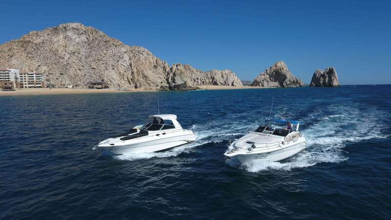 Cabo San Lucas Private Yacht 1 Hour Express Highlight Cruise - Sea lions, Pelikan Rock, and the Medano Beach run
