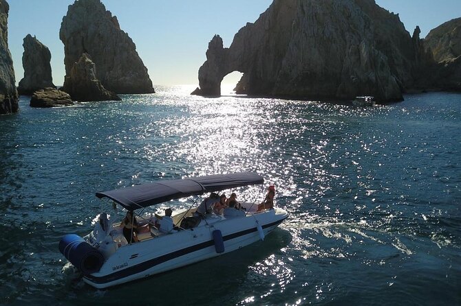 Cabo Yacht Tour – Arch, Pelican Rock & Scenic Landmarks - Lovers Beach and Divorce Beach show two sides of Cabo