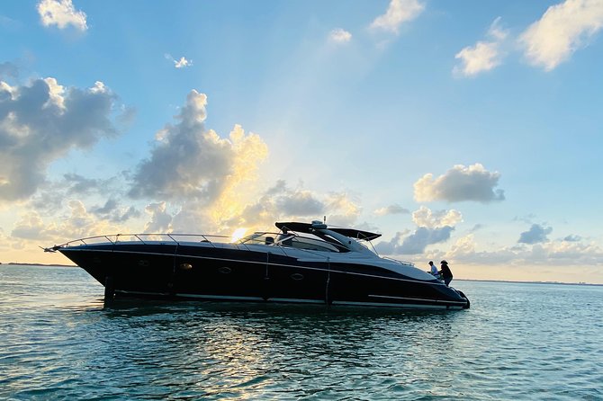 Cancun Private 60FT Yachts Rental for up to 20 People - Air Conditioning, Music, and Family Comfort