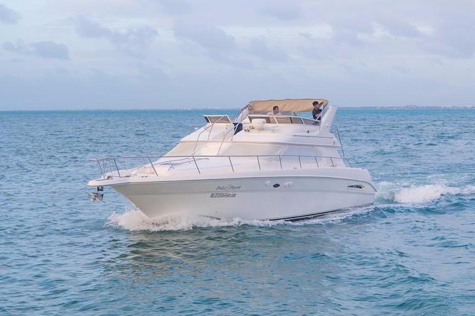 Cancun Yacht Tour - SEARAY YACHT 46 FT GREAT FOR SUNSET 15 PEOPLE MAX 25P9 - What the $370 group fare really means