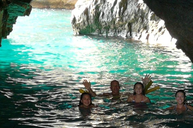 Capri luxury boat experience PLUS - The White Grotto and its stone Virgin Mary