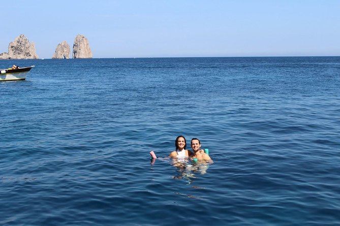 Capri Private Boat Tour from Sorrento, Positano or Naples - Yacht Klase 50 - Swimming near the Green Grotto