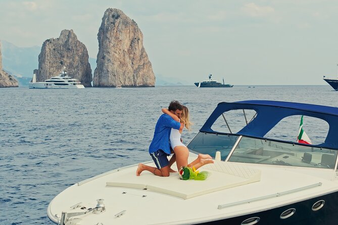 Capri Private luxury Boat Tour - Green Grotto and Punta Carena lighthouse