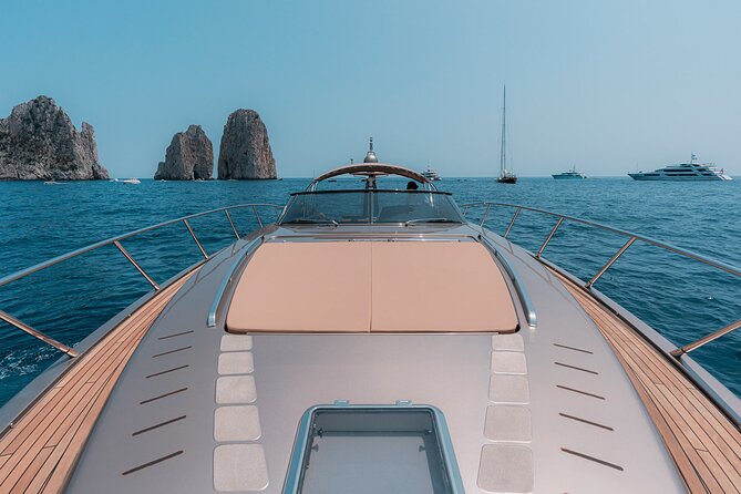 Capri private luxury yacht cruise from sorrento on Riva rivale 52 - From Sorrento to the Queen Giovanna Baths