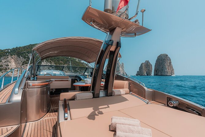 Capri private luxury yacht cruise from sorrento on Riva rivale 52 - Three hours around Marina Grande