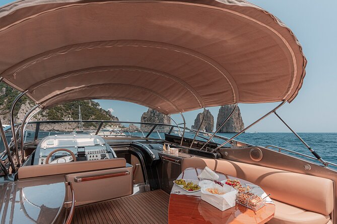 Capri private luxury yacht cruise from sorrento on Riva rivale 52 - The cliffs of Massa Lubrense and Punta Campanella