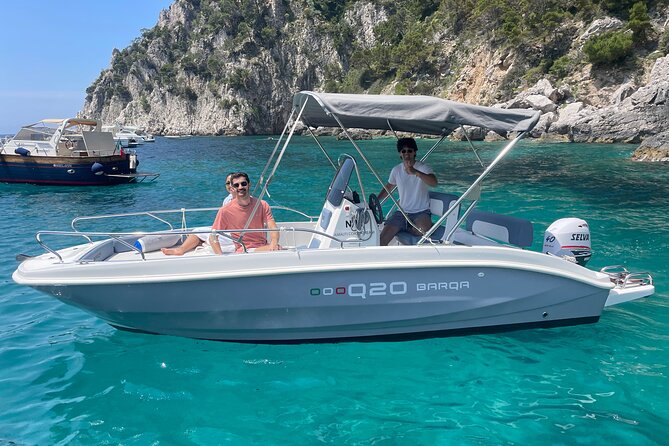 Capri Tour for Private Groups by Luxury Boat - The Green Grotto and a turquoise swim