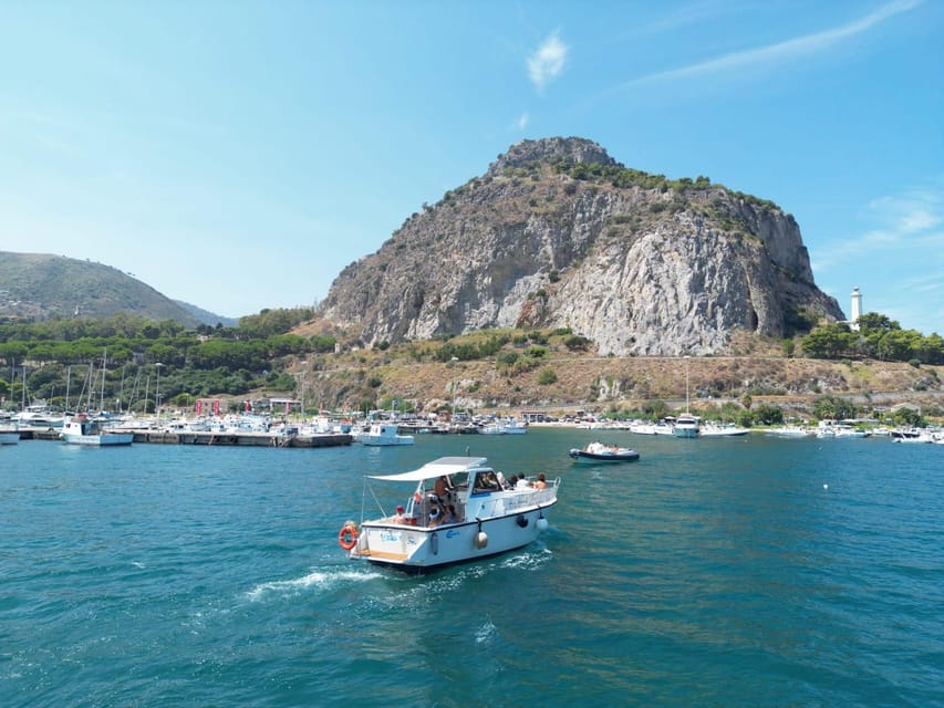 Cefalù: Mini Yacht with Snorkel Stops, Caves and Aperitif - Seeing Cefalù from the deck of Étolie
