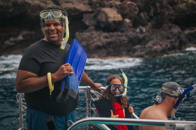 Deluxe Snorkel & Dolphin Watch Aboard a Luxury Catamaran from Kailua-Kona - What the $183.77 price really covers