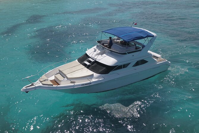 Deluxe Yacht 48FT with FlyBrige Rental in Cancun - Floating, paddling, and snorkeling equipment