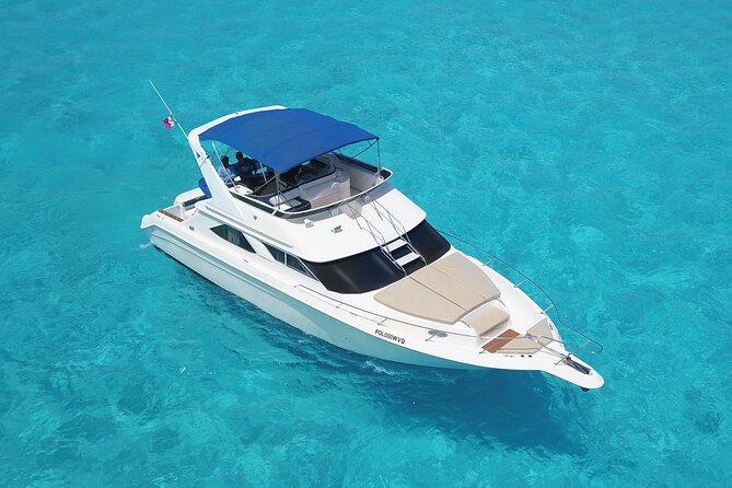 Deluxe Yacht 48FT with FlyBrige Rental in Cancun - What the $268.24 price really means