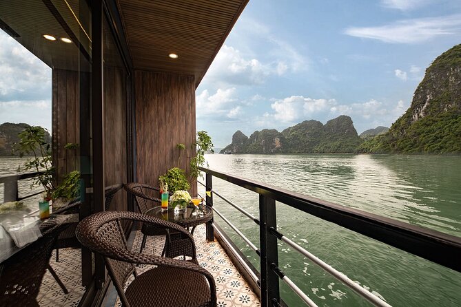 Dora Cruise – Best 2D1N Luxury Cruise in Halong & Lan Ha Bay - Evening aboard Dora: sunset, food, and squid fishing